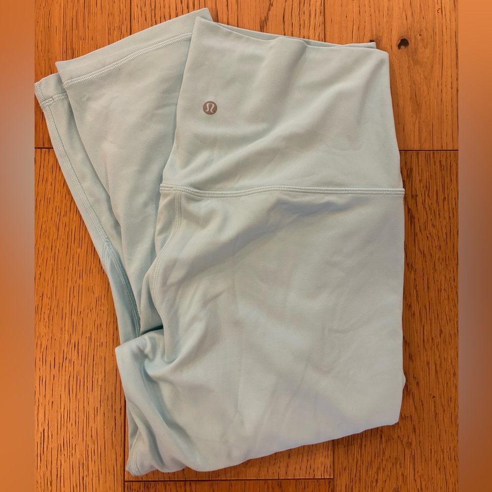 Lululemon Align High-Rise Double lined in light blue  size 14